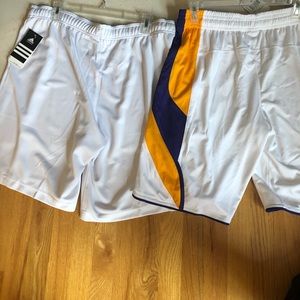 2 pairs adidas men’s shorts m/l